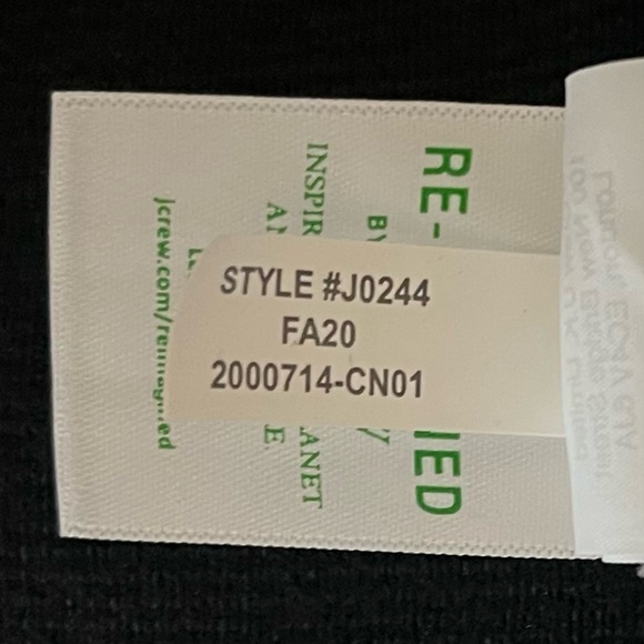 J Crew Sophie Open-Front Sweater Blazer Style
J0244 Patch Pockets Black Small - Picture 14 of 14